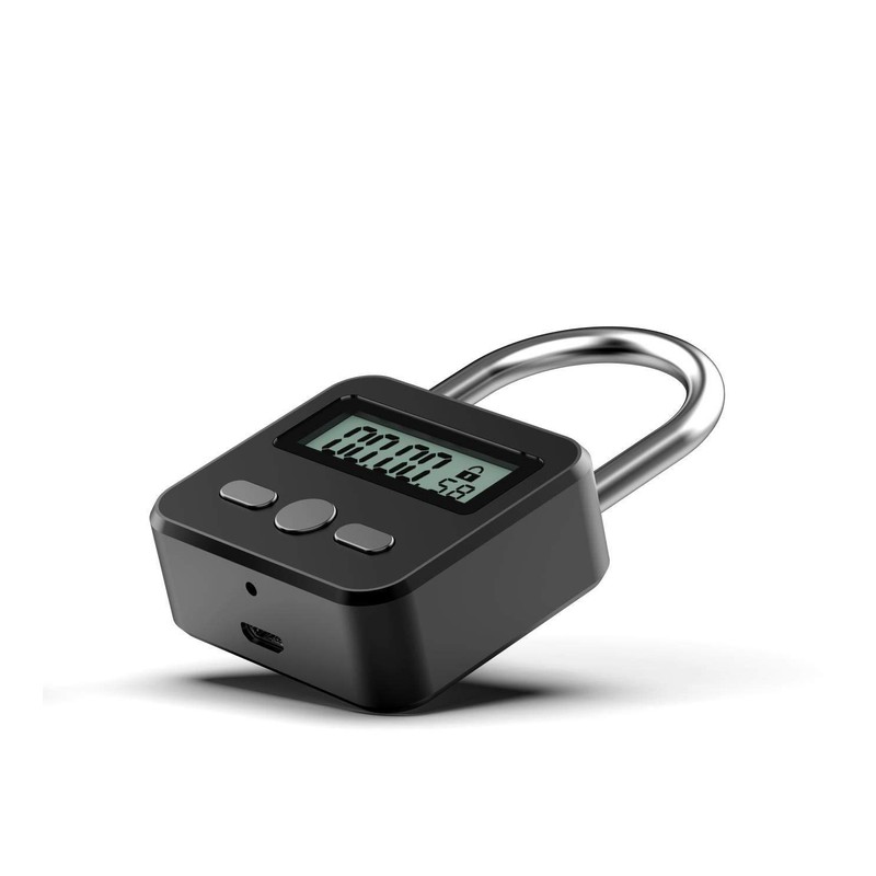 Enajucy Metal Timer Lock - Electronic Time Padlock with LCD