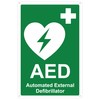 Pubblimania International Defibrillator Sign Aluminium Composite 3mm Thickness Outdoor Indoor