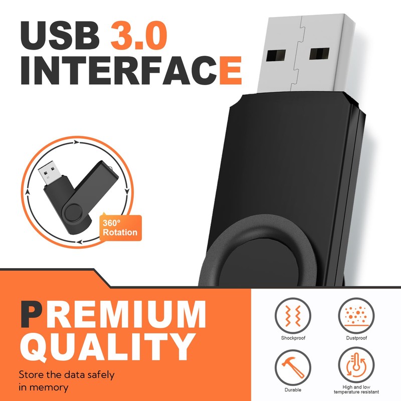 USB Sticks 8GB USB 3.0 Memory Stick Pack of 10