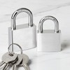 Rust-Resistant Padlock Hasp for Gates, Entrances, and Lockers Large Key