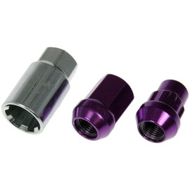 Dorman 713-275J Purple Acorn Wheel Nut Lock Set Compatible with Select Models, 20 Pack