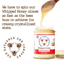 Savannah Bee Company Whipped Honey - All Natural Spreadable Honey