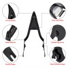HDBUBALUS 22" Black Detachable Passenger Backrest Sissy Bar For Harley