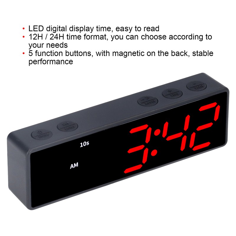 Training Timer LED Digital Timer Multifunctional Electronic Desktop Clock for