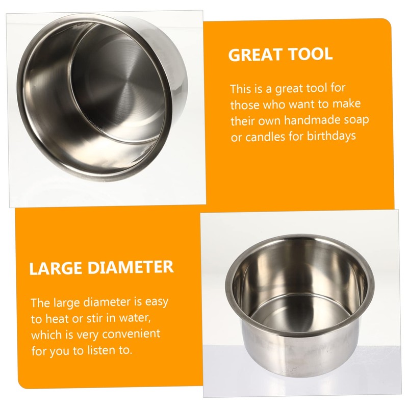 STOBOK 3pcs Wax Melting Pot Soap Heater for Projects and