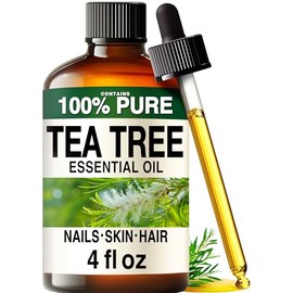 KUKKA essential oils Aceite De Árbol De Té Kukka Para La Piel, Cabello Saludable Y Uñas De Los Pies - Enorme 4 Fl Oz - Aceite Esencial De Árbol De Té Australiano 100% Puro Natural - Experien