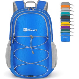 ZOMAKE Lightweight Packable Backpack 28L - Foldable Backpack Water-Resistant Collapsible Backpack Light Daypack for Hiking(Dark blue)