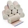 Vakly Elastic Bandage Wrap Rolls with Self-Closure [Pack of 10]