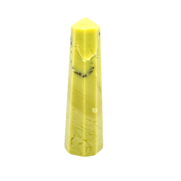 WholesaleGemShop WholesaleGemShop 3 Inch Gemstones SERPENTINE Obelisk Tower Jumbo Facet