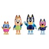 Bluey Figure 4-Pack, Family Beach Day 2.5-3 Inch, Bingo, Bandit