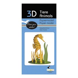 Fridolin 3D Paper Model Seahorse
