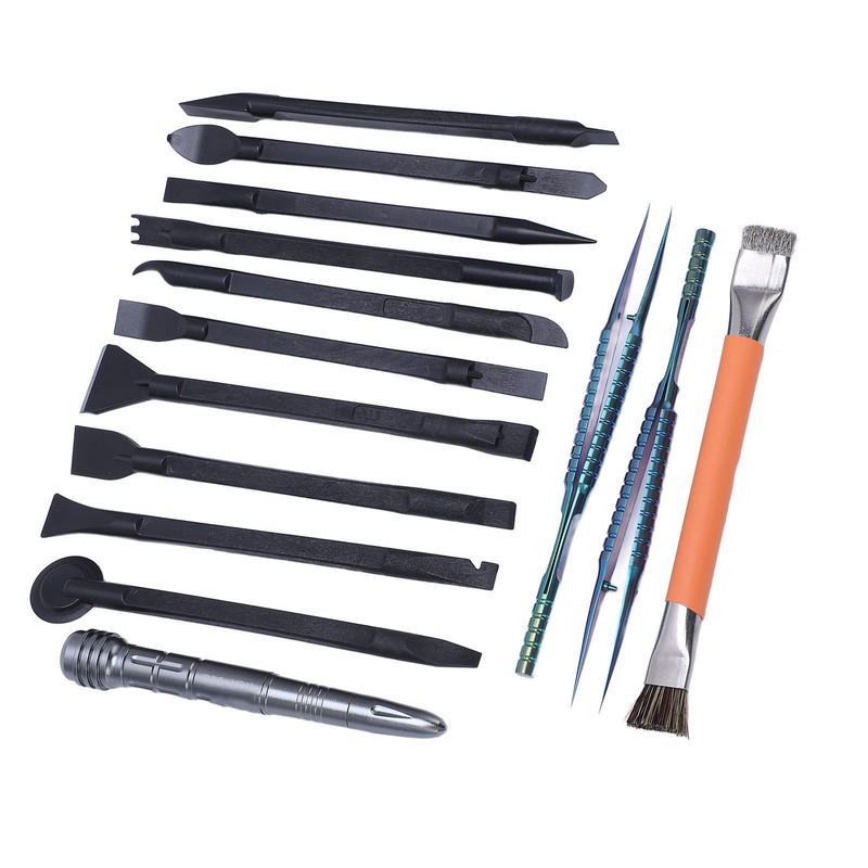 14 Pcs Electronics Repair Tool Kit Spudger Screen Breaker Brush