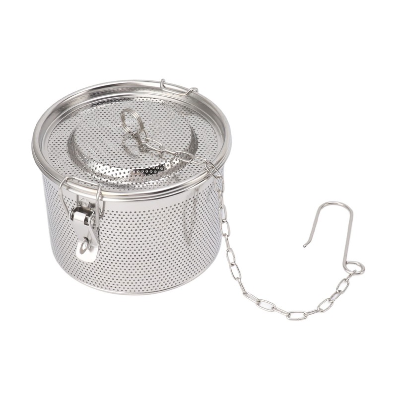 Seasoning Strainer with Hanging Chain Stainless Steel Tea Balls Filter
