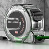 Retractable Tape Measure High Accuracy Woodworking Tool with Clear Case,