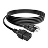 CJP-Geek 6ft UL Rectangle AC Power Cord Compatible with Dell