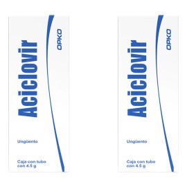 Aciclovir Ungüento Oftálmico Opko Pack 2 Cajas Con 4.5 G