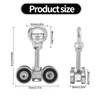 BIAXJUNY 4 Wheel Trolley Assembly Rollers, Silent Strut Trolley, Solid