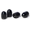 Circuit Performance VC4 Series Black Aluminum Valve Stem Caps (Set