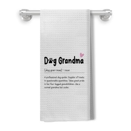 Kemingni Dog Grandma Gifts, Dog Kitchen Towels, Dog Lovers Gifts for Women Hand Towels for Bathroom, Gifts for Dog Lovers Dish Towels Tea Towels for Kitchen, Dog Kitchen Bathroom Decor, 16x24 Inch