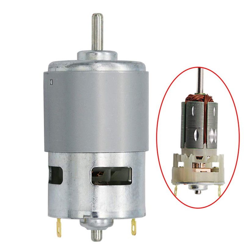 BestTong Micro DC 12V-24V 10000RPM 775 Motor Ball Bearing Large