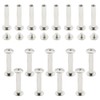 Ruidee 100Pcs/50Set Chicago Screws M5x25mm Book Binding Rivets Screw Posts