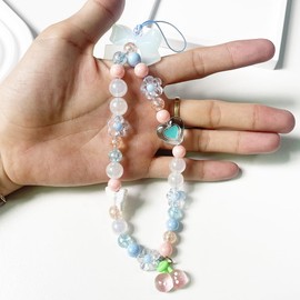 SKIAJEWL Cute Phone Charms Aesthetic Strap Pink Bowknot Butterfly Flower Heart Y2K Cell Phone Charms for Phone Bag Keychain Camera Backpack Wallet Handbag Keyring Pendants Decor Accessories pink