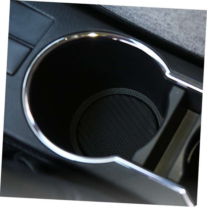 Ciieeo 4Pcs Wear Resistant Car Cup Coasters Non Slip Square