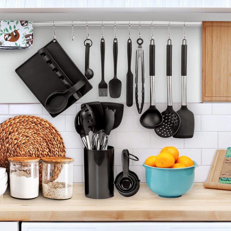 LeMuna Silicone Kitchen Utinsels Sets Heat Resistant Kitchen Utensils Set,