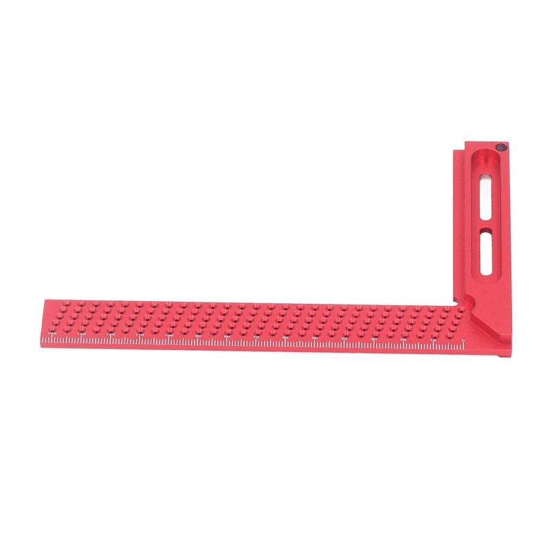 Hole Scribing Ruler Aluminium Alloy Woodworking Right Angle Ruler 45