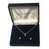 Unbranded Stunning CZ Marquis Necklace & Earrings Box Set