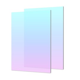12X16 Inch Iridescent Acrylic Sheets - 2 Pack | Colored Acrylic Sheets for Laser Cutting, Art Projects, Signage, and Painting (300x400x2.8mm)