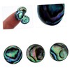 NOLITOY 3PCS Abalone Shell Trumpet Finger Buttons Replacement Caps Natural