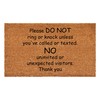 Calloway Mills Please Do Not Doormat (Tan/Black, 24" x 36")
