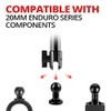 Tackform 8" Aluminum Arm with Dual 20mm Ball Sockets. Thumbscrews