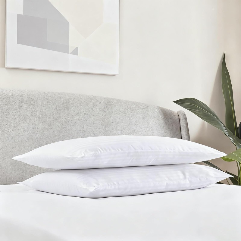 Gooeb Squishy Flat Bed Pillows Standard Size Set of 2