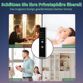 Bedbug Detector, Mini Camera Finder, IR Detector, RF Signal Detector, Anti Spy Anti-Recording Detectors, Strong Magnetic Detector for GPS Locator Tracker, Listening Device Detector, for Hotel, Home,