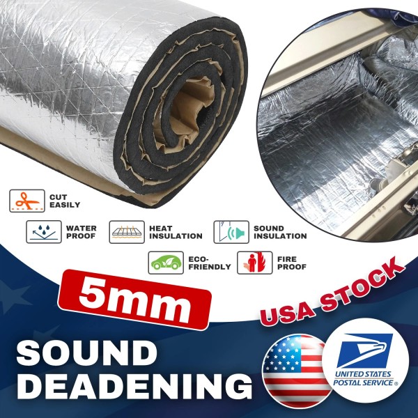 Modigt Self-adhesive Fireproof Sound Deadener Heat Insulation Mat For Car