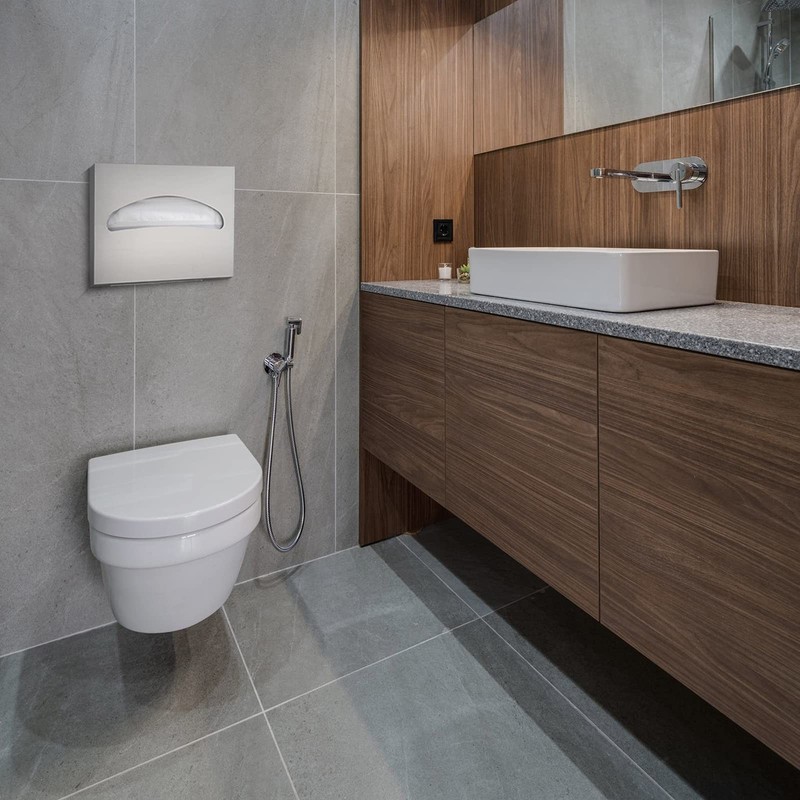 Toilet Seat Cover Dispenser Wall Mounted SUS 304 Stainless Steel