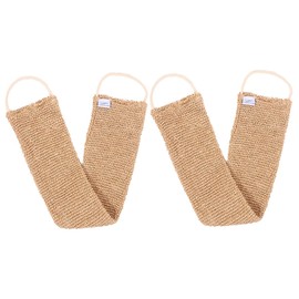 NOLITOY 2pcs Bath Bar Back Rub Towel Bath Scrub Gloves Washcloths Bath Scrubber for Body Exfoliating Back Scrubber Body Towels for Shower Bath Washing Tool Scrub Wash Clothes Brown Ramie