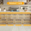 QUYUWU 2-Tier Kitchen Cabinet Pull Out Shelf and Drawer Organizer