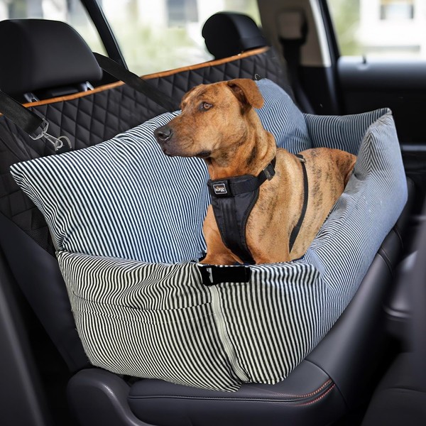 Extra Large Dog Car Seat with Waterproof Mat Side Pockets