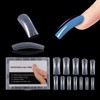 NMKL38 120Pcs Dual Forms Full Cover Nail Tips Upper Arched