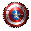 Unbranded Captain America CLOCK REAL 7-1/4" Sawblade FREE SHIPPING