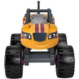 Mattel - CGF20 - Blaze and The Monster Machines - Racing Flag Stripes - Die-Cast Play Car, 8 cm