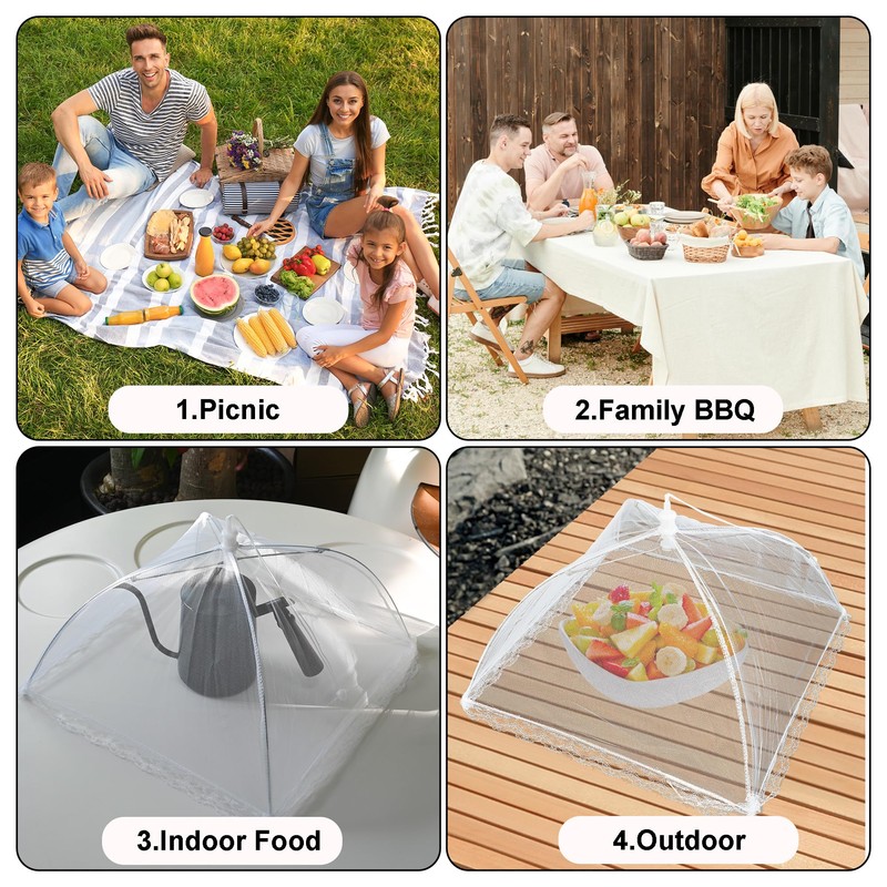 Food Mesh Covers, Large and Tall Food Covers, Pop Up