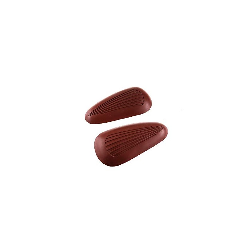 Red Fez Knee Cushion, Rubber with 6 Ribs (Set (1xlinks/1xrechts)