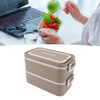 2 Tier Stackable Bento Box 304 Stainless Steel Insulated Lunch