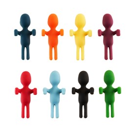 Innovine Wine Charms, Vibrant Silicone Drink Markers, Reusable Glass Charm Stemmed and Stemless Glasses, Perfect for Housewarming, Birthday, Dinner, Outdoor Party, Set of 8