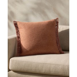 Loloi Magnolia Home by Joanna Gaines Jett Collection PMH0063 Rust 22'' x 22'' Cover Only Pillow