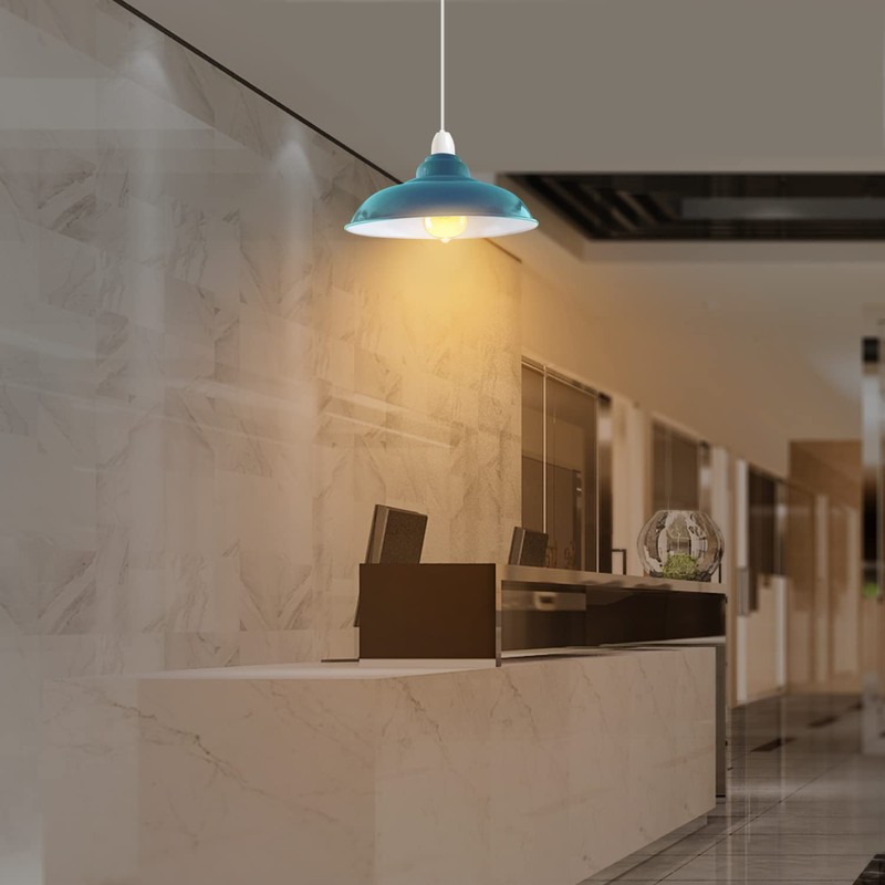 LEDSone Industrial Ceiling Pendant Light Shades, Retro Vintage Style Curvy